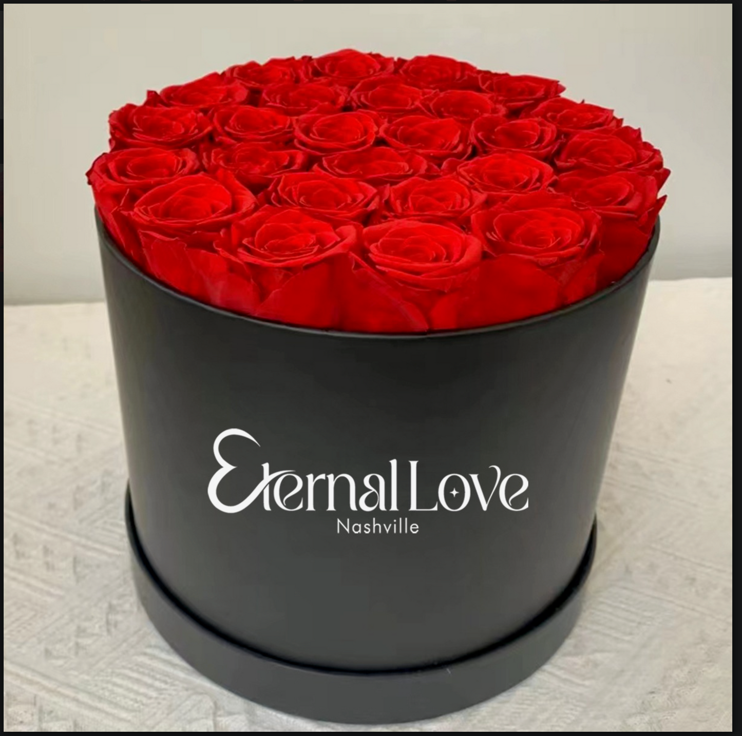 Roses In A Round Box