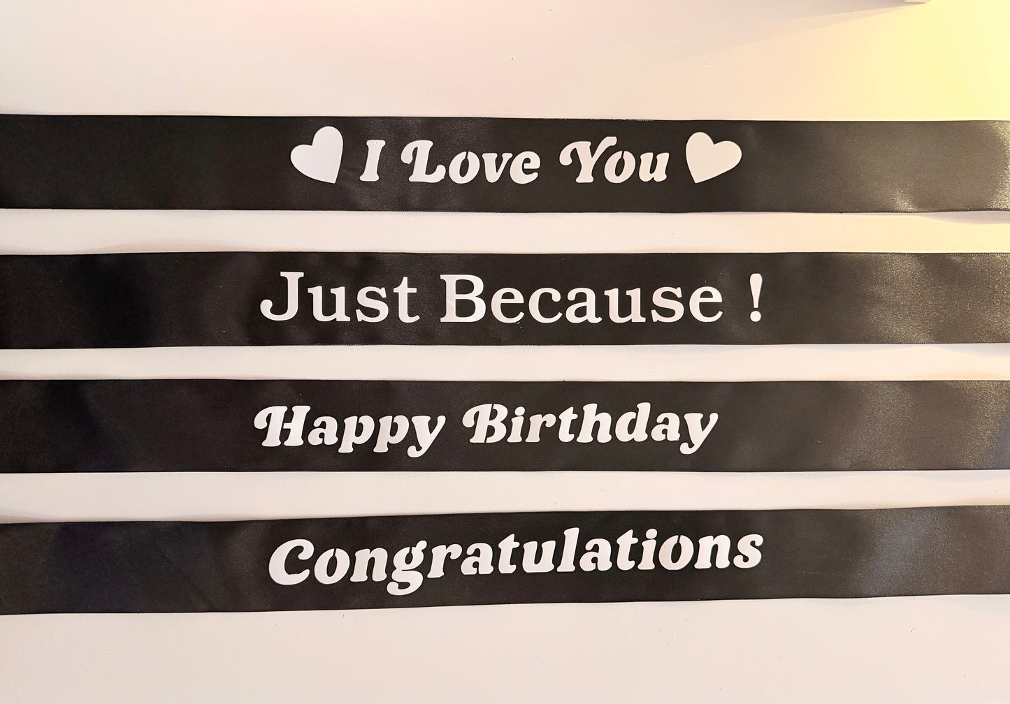 Vinyl Wording Ribbons