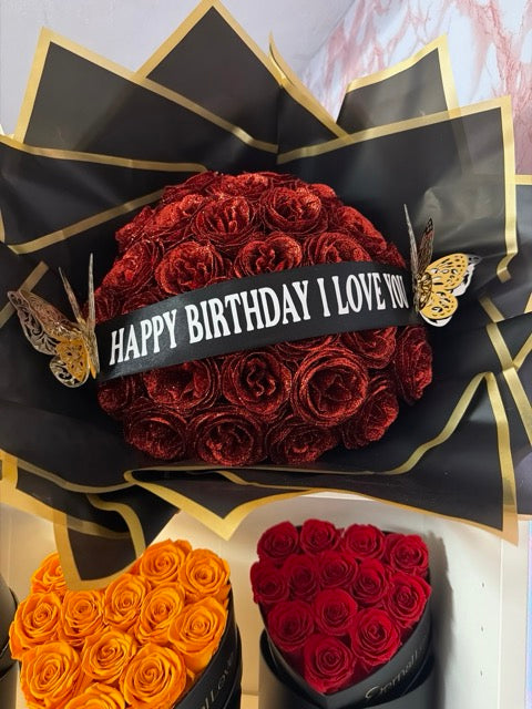 Star Bouquet With Vinyl Wording